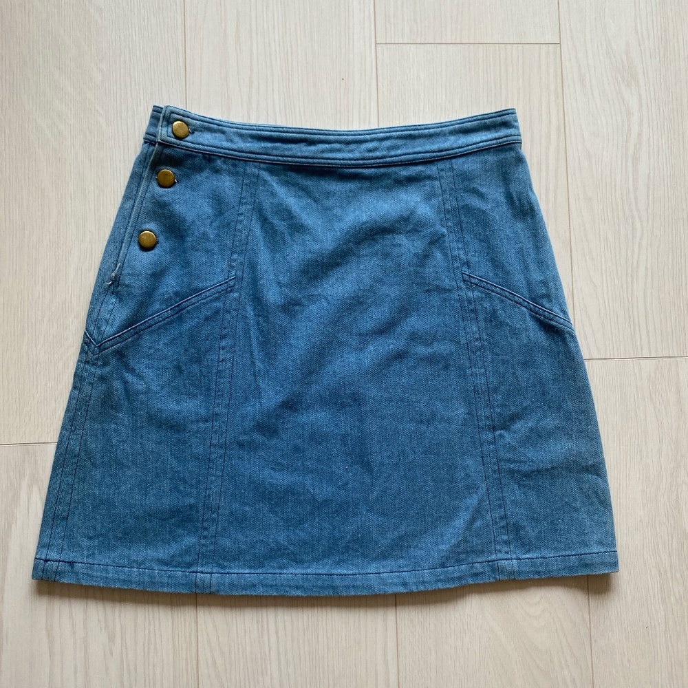 Mo:vint Denim Skirt